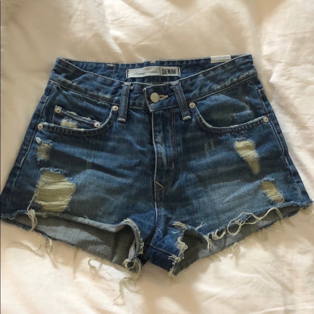 Lovers and friends high waist jean shorts